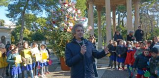 Inaugurato l’Albero della Pace in Villa Comunale