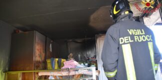 Incendio in un appartamento