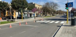 Attraversamenti pedonali, proseguono i lavori sui viali di Lecce