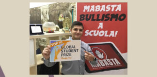 “Debullizzare” le scuole: il co fondatore di “Mabasta”, Mirko Cazzato, tra i 10 finalisti del Global Student Prize 2021